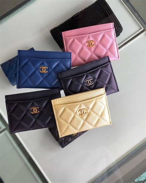 chanel white card holder|chanel card holder original.